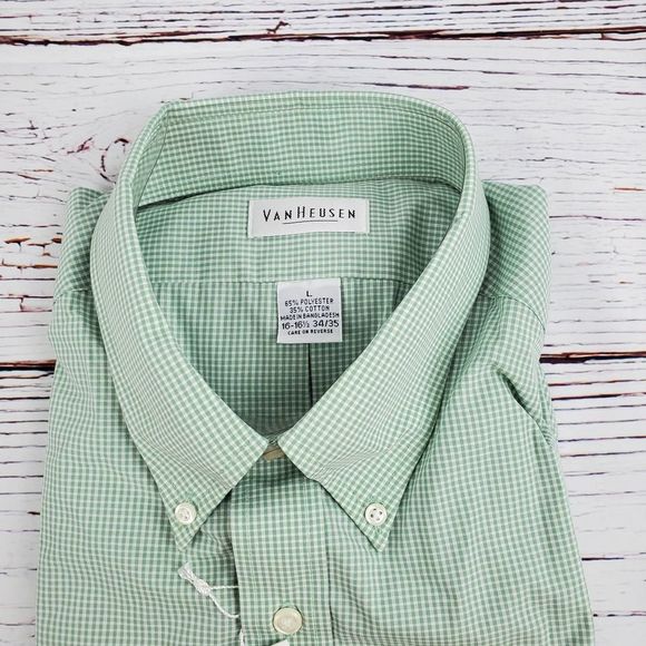 Van Heusen Button Down Dress Shirt NWT - Picture 3 of 8